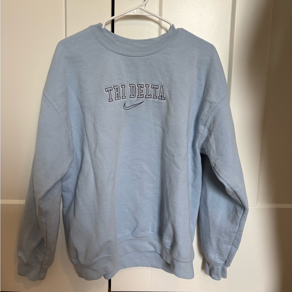 Gildan Light Blue Women’s Tri Delta Crewneck Sweater
